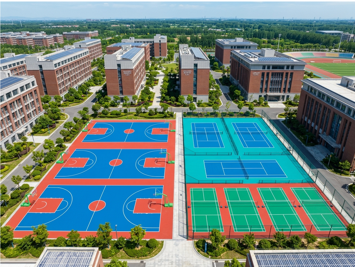 铜仁市硅PU球场混合型塑胶跑道 - 价格